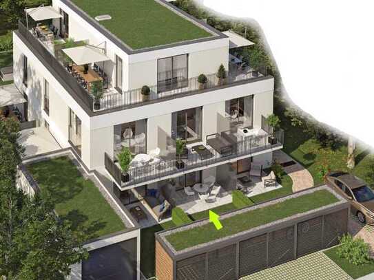 Hochwertig möbliertes Neubau-Terrassen-Apartment mit TG-Einzelstellplatz inkl. E-Ladestation