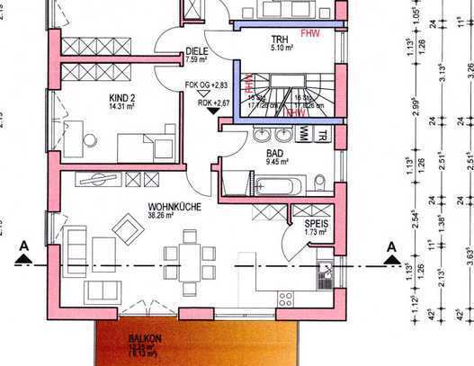 KfW40 Neubau-Erstbezug!
Helle 4-Zimmer-Süd-Balkonwohnung in Saal a.d. Donau