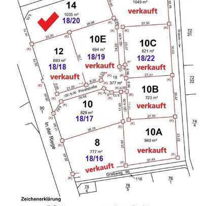 1035 m² Grundstück für Ihr neues Zuhause! 7 von 9 bereits verkauft!