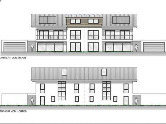 Neubau Schlüsselfertige Doppelhaushälfte mit Doppelgarage in Ottobeuren