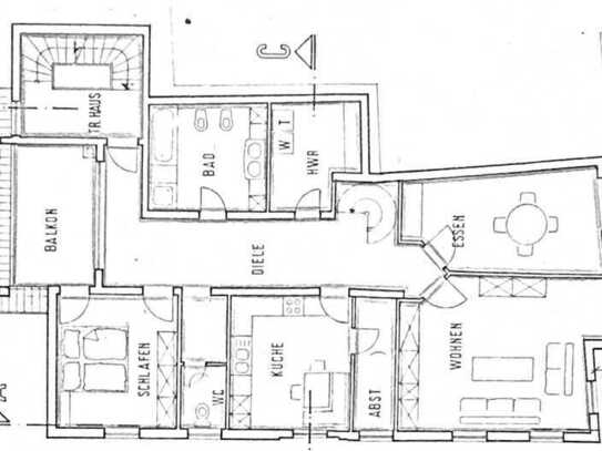 Geräumige 7-Raum-Wohnung mit Balkon und EBK in Bad Sobernheim