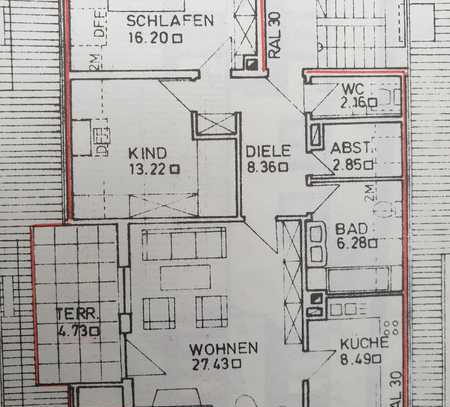 Stilvolle, sanierte 3,5-Dachgeschosswohnung mit Terrasse - möbliert - nähe Uniklinik