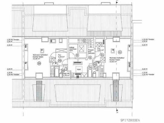 -I| TOP-LAGE || Schöne Dachgeschosswohnung mit EBK || FLINGERN-N |I-