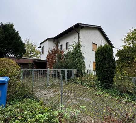 DARMSTADT-MÜHLTAL: Sanierungsbedürftiges Einfamilienhaus mit ca. 250 m² + BAURESERVE ca. 450 m² !!