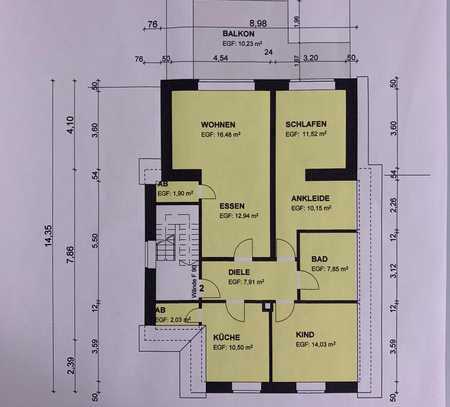 Gepflegte 4-Zimmer-Wohnung mit neuem Bad und schönem Balkon