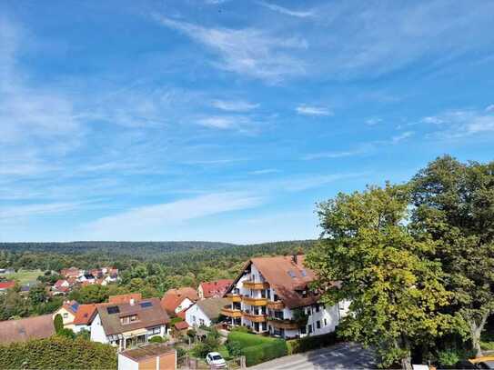 Moderne 2-Zimmer-Wohnung mit Balkon, Einbauküche und großem Kellerabteil in Schömberg