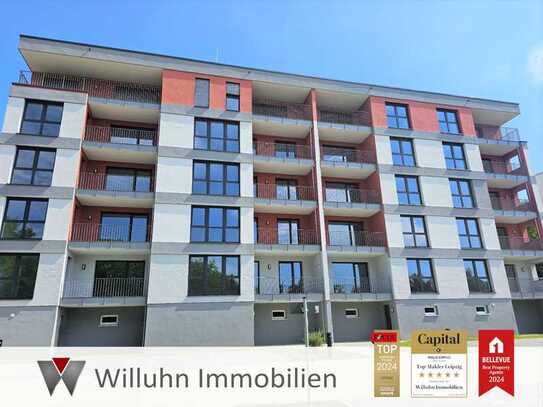 Exklusive 3 Raumwohnung: Bodentiefe Fenster, Fußbodenheizung und sonniger West-Balkon