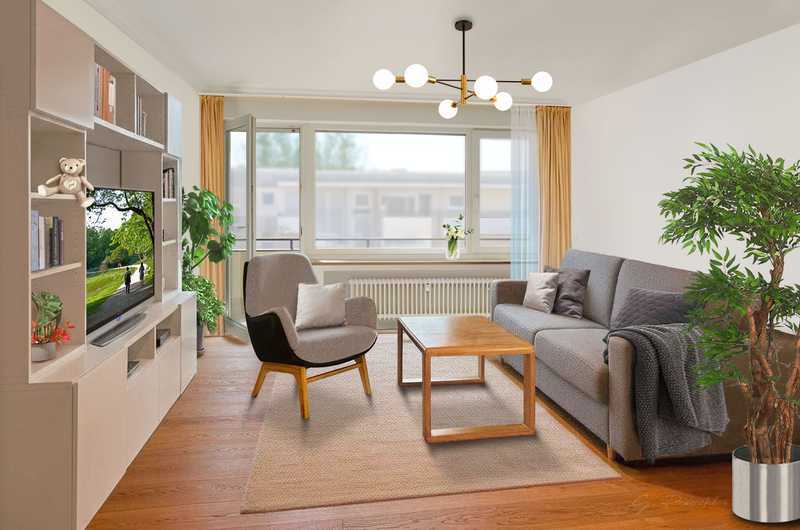 Wohnung mit Südbalkon in sehr ruhiger und grüner Lage, frei