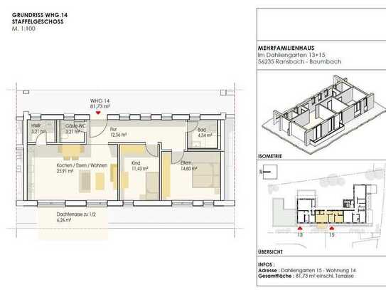 PROVISIONSFREI für Käufer!!! Mit Dachterrasse, Kellerraum und 2 Tiefgaragen-Stellplätzen!