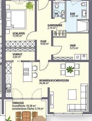 Hochwertige Ausstattung und ernergiesparende Technik - 
Neubau einer barriefreien Bungalow-Anlage