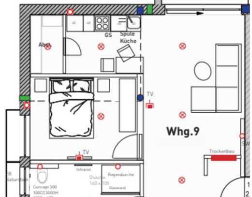 Modernes Singleappartement in Körle zu vermieten