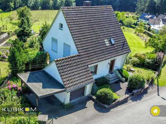 Naturnah in Balkhausen. Einfamilienhaus mit Blick. Zusätzliche Landwirtschaftsflächen.