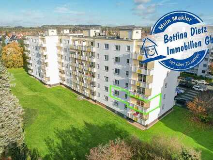 DIETZ: 2-Zimmer-Eigentumswohnung mit großem Balkon und Blick ins Grüne!