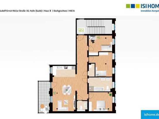 große 4-Raumwohnung im ''Markthof Carré'' - WE14 mit Stellplatz