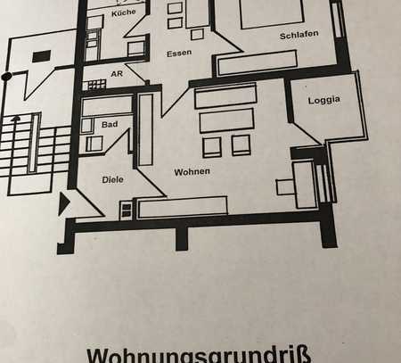 Günstige 2-Raum-Wohnung mit Balkon in Oerlinghausen