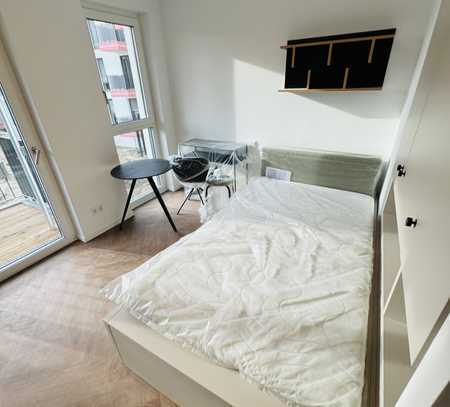 Süden!! Moderne möblierte 1-Zimmer Single Wohnung mit Balkon, EBK und Abstellkammer!!!