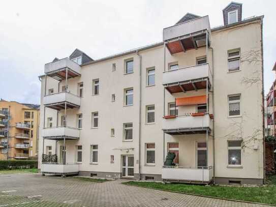 Langfristig vermietete 1-Zimmer-ETW im 2. OG mit Südbalkon in Schlosschemnitz