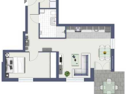 Exklusive neuwertige 2-Zimmer-Wohnung mit Balkon in Lingenfeld