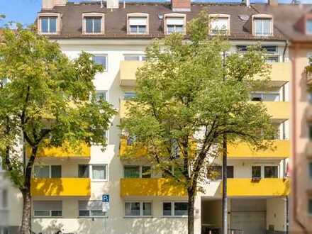 Solide vermietetes Apartment mit Balkon zw. Olympia- u. Luitpoldpark in München-Schwabing-West