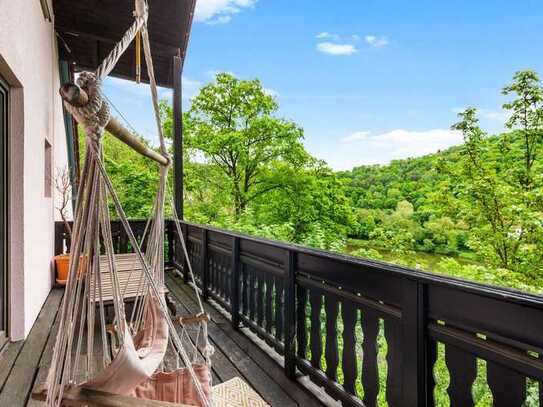 Idyllisches EFH mit großem Garten am Naturschutzgebiet | Blick auf die Limburg