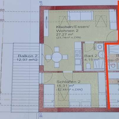 Geschmackvolle 2-Zimmer-Dachgeschosswohnung mit gehobener Innenausstattung mit Balkon in Moos