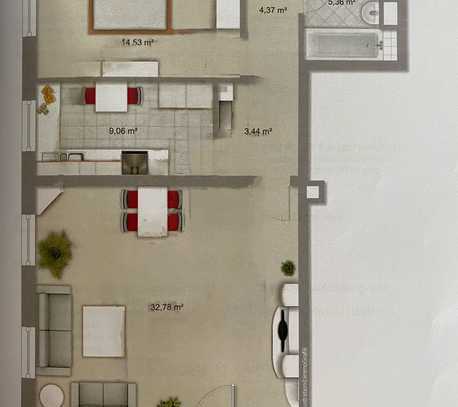 Stilvolle 2-Raum-Wohnung mit Einbauküche in Markt Schwaben