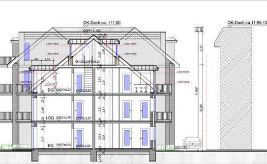 Neubau-Projekt für ein Wohn-/Geschäftshaus - Bauvorbescheid liegt vor