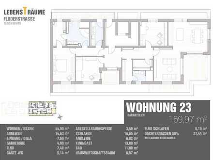 Repräsentative Penthousewohnung mit Dachterrasse