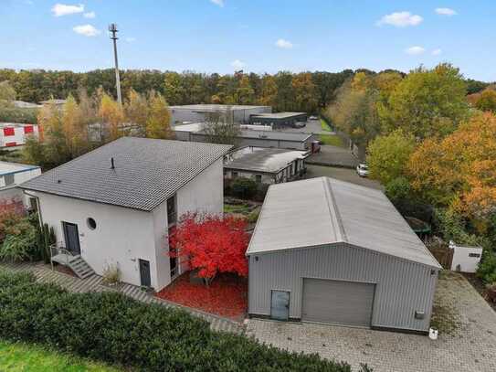 ***Europa-Makler*** Sehr geräumiges Büro Haus mit Gewerbehalle, gelegen in Nordhorn