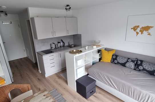 Stilvolle, neuwertige 1-Zimmer-Wohnung mit luxuriöser Innenausstattung mit Einbauküche in Freiburg