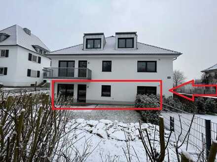 2-Zimmer-Wohnung mit Terrasse und zugeordnetem Gartenanteil von ca. 127 m²