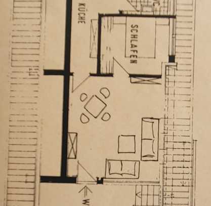 Ansprechende 2-Zimmer-Maisonette-Wohnung mit geh. Innenausstattung mit Balkon und EBK