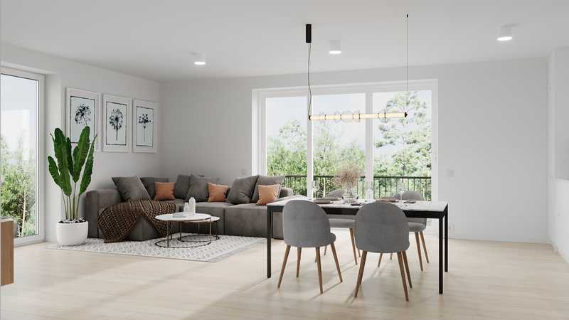 Neubau -Erstbezug mit sonnigem Südbalkon und erstklassigem Interieur