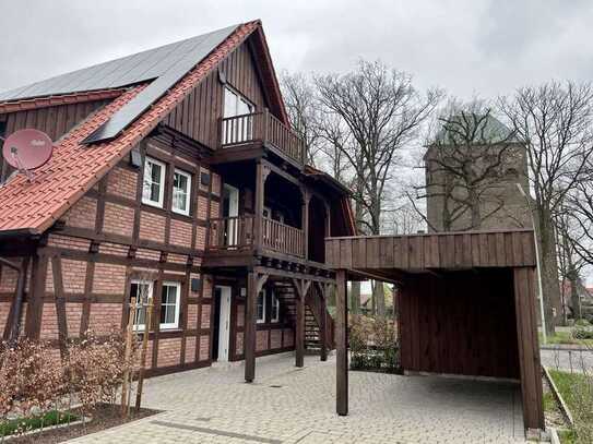 Hochwertige Fachwerk-Neubauwohnung in Ostbevern-Brock zu vermieten. Erstbezug. Maisonette. 3 Zi.