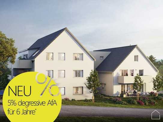 NEU & Im Bau | Geräumige 3-Zi-Whg im EG mit 2 Balkone