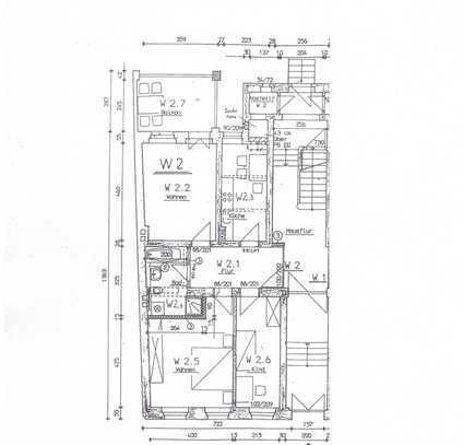 3 Raum Wohnung mit Balkon