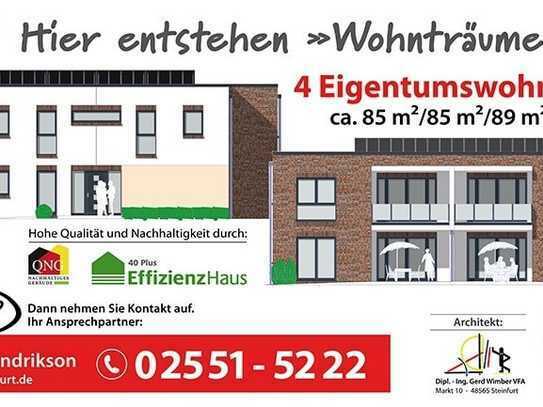 Neubauwohnung in Steinfurt-Borghorst. Energieeffizient nach KfW 40+