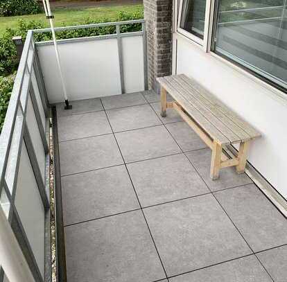 Ansprechende 2-Zimmer-EG-Wohnung mit Balkon und Einbauküche in Meerbusch