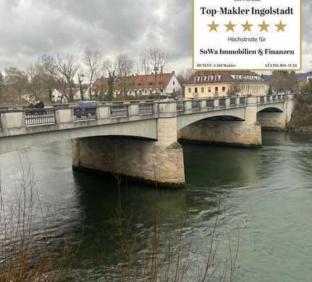 Wohnen auf der Insel! Großzügige 4,5 Zimmer Wohnung mit zwei Balkonen und Blick auf das Schloss i...