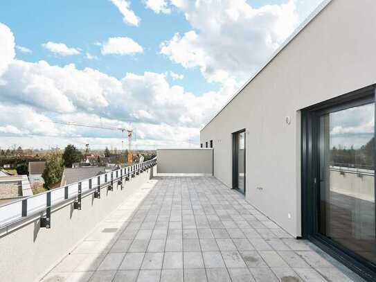 FACTORY SUITES: Bezugsfertig | 5 Zimmer Penthouse mit Skylineblick & Dachterrasse | It suits you.