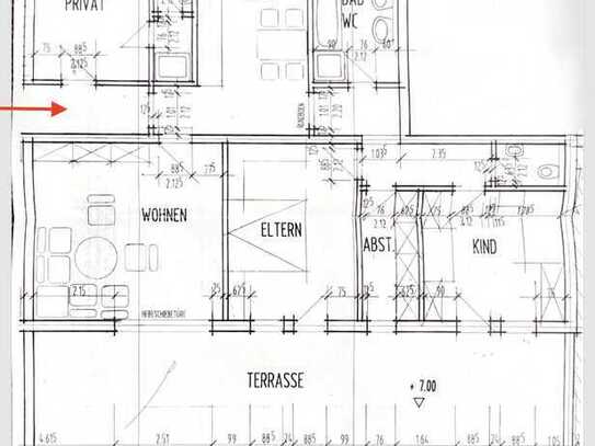 Traumhafte Dreizimmerwohnung mit großer Terrasse – Erstbezug nach Sanierung