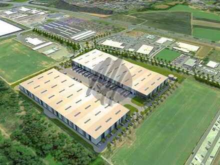 KEINE PROVISION ✓ NEUBAU ✓ Lager-/Logistikflächen (34.000 m²) & optional Büroflächen zu vermieten