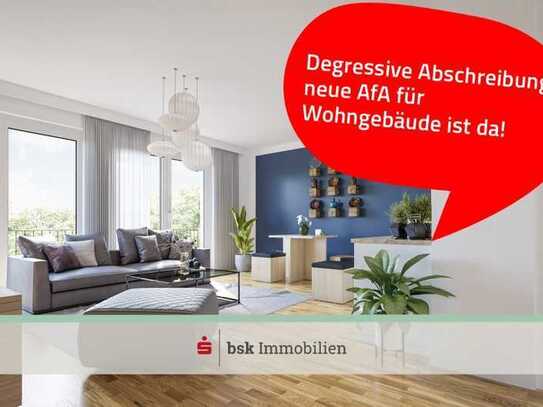 Neubau: gut geschnittene Wohnung im Dachgeschoss mit Stellplatz