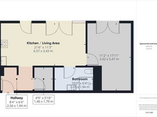 Attraktive 2-Zimmer-Wohnung mit Balkon im "Embassy"