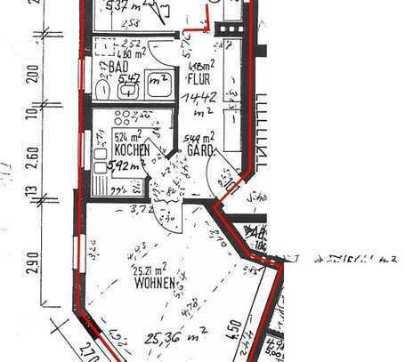 Schöne und vollständig renovierte 2-Zimmer-Erdgeschosswohnung in Köthen (Anhalt)