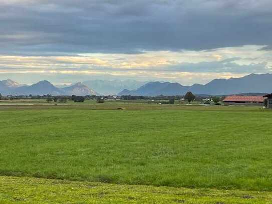 Sonniges Grundstück mit Blick auf den Wendelstein, für ein Doppelhaus oder großes EFH