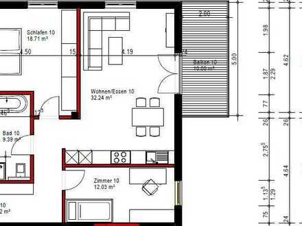Exklusive, sanierte 3-Raum-DG-Wohnung mit gehobener Innenausstattung mit Balkon und EBK in Rodenbach