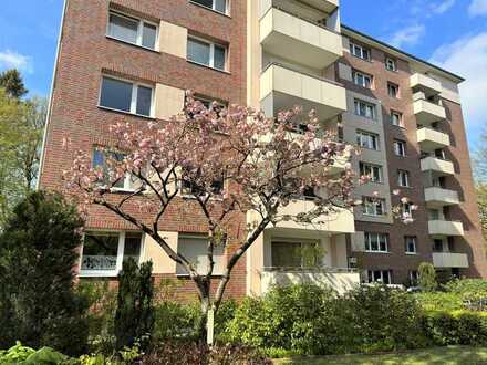 Kapitalanlage: Vermietete, zentral gelegene 2 Zi.-Wohnung mit sonnigem Süd-Balkon