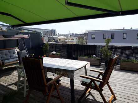 Sonnige 4-Zimmer-Masionette -Wohnung mit großer Dachterasse im Zentrum von Cottbus