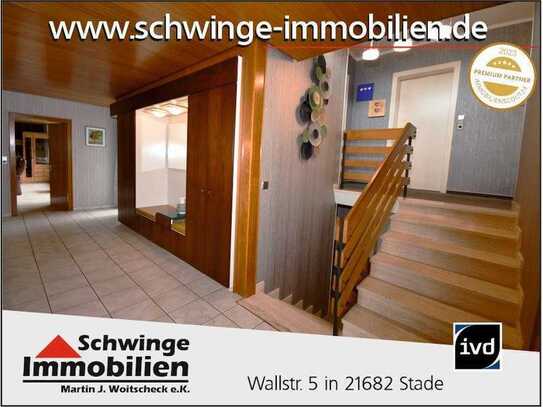 SCHWINGE IMMOBILIEN Stade: 160 m² Wohnhaus im Bungalow-Stil in ruhiger Lage zu verkaufen.